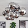 Gastor Plafonnier, Boule lumineuse Chrome, Fumé, 10 lumières