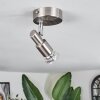 Gropptorp Plafonnier, Spot de plafond Luminaires Trio Nickel mat, 1 lumière