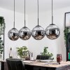 Gastor Suspension, Boule lumineuse, Suspension Chrome, Fumé, 4 lumières