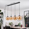 Gastor Suspension, Boule lumineuse, Suspension Ambre, 4 lumières