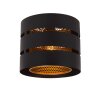 ROSAS Plafonnier Luminaires Lucide Noir, 1 lumière