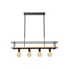 MILONGA Suspension Luminaires Lucide Noir, 4 lumières