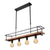 MILONGA Suspension Luminaires Lucide Noir, 4 lumières