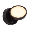 FINN Lampe murale d´extérieur Luminaires Lucide LED Noir, 1 lumière, Détecteur de mouvement