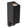 IR Lampe murale d´extérieur Luminaires Lucide Noir, 2 lumières, Détecteur de mouvement