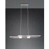 ALBANY Suspension Luminaires Trio LED Nickel mat, 1 lumière, Télécommandes