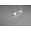 ALBANY Suspension Luminaires Trio LED Nickel mat, 1 lumière, Télécommandes