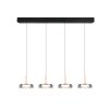 Celeste Suspension Luminaires Trio LED Noir, 1 lumière