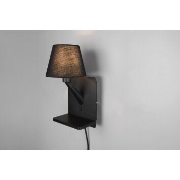 Comfort Applique murale Luminaires Trio Noir, 1 lumière