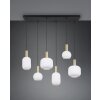 Diva Suspension Luminaires Trio Laiton, 6 lumières