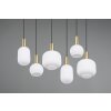 Diva Suspension Luminaires Trio Laiton, 6 lumières