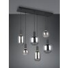 Diva Suspension Luminaires Trio Noir, 6 lumières