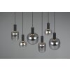 Diva Suspension Luminaires Trio Noir, 6 lumières