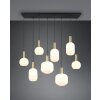 Diva Suspension Luminaires Trio Laiton, 8 lumières