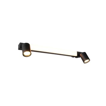 Enrico Applique murale Luminaires Trio LED Noir, 3 lumières