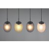 Facette Suspension Luminaires Trio Noir, 4 lumières