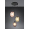 Facette Suspension Luminaires Trio Noir, 3 lumières