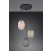 Facette Suspension Luminaires Trio Noir, 3 lumières