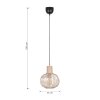 GILA Suspension Luminaires Trio Beige, 1 lumière