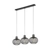 GILA Suspension Luminaires Trio Noir, 3 lumières