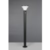 Gorda Lampadaire d\'extérieur Luminaires Reality LED Noir, 1 lumière, Détecteur de mouvement