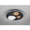 Pebble Plafonnier Luminaires Trio LED Noir, 1 lumière, Télécommandes