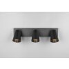 Sharp Spot de plafond Luminaires Trio Noir, 3 lumières