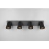 Sharp Spot de plafond Luminaires Trio Noir, 4 lumières