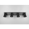 Sharp Spot de plafond Luminaires Trio Noir, 4 lumières