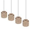 SMILLA Suspension Luminaires Trio Noir, 4 lumières