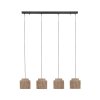 SMILLA Suspension Luminaires Trio Noir, 4 lumières