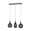 SORAYA Suspension Luminaires Trio Noir, 3 lumières