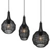 SORAYA Suspension Luminaires Trio Noir, 3 lumières