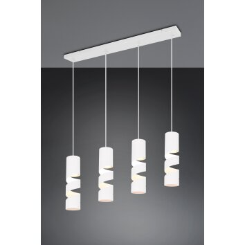 Stream Suspension Luminaires Trio Blanc, 4 lumières