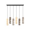 Stream Suspension Luminaires Trio Multicolore, 6 lumières