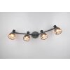 Tarifa Spot de plafond Luminaires Trio Noir, 4 lumières