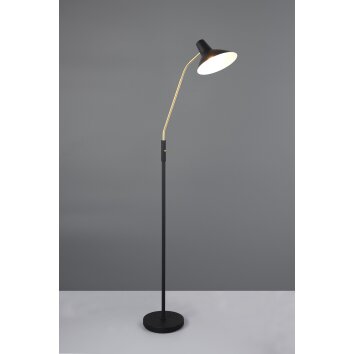 Traveller Lampadaire Luminaires Trio Noir doré, 1 lumière