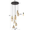 Escusa Suspension Anthracite, 9 lumières