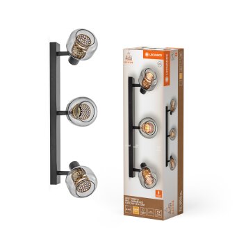 DECOR Applique murale / Plafonnier Luminaires Ledvance LED Noir, 3 lumières