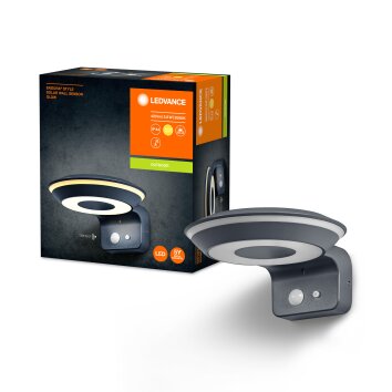 ENDURA Lampe murale d´extérieur Luminaires Ledvance LED Noir, 1 lumière, Détecteur de mouvement