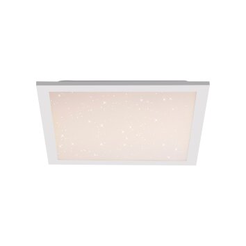 Plafonnier Leuchten-Direkt STARRYFLAT LED Blanc, 1 lumière, Télécommandes