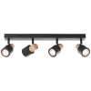 Pini Spot de plafond Luminaires Brilliant Noir, 4 lumières