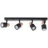 Pini Spot de plafond Luminaires Brilliant Noir, 4 lumières