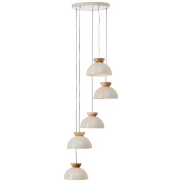 Nalam Suspension Luminaires Brilliant Beige, 5 lumières