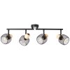 Giada Spot de plafond Luminaires Brilliant Noir, 4 lumières