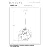 HANNELORE Suspension Luminaires Lucide Noir, 1 lumière