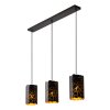 ALMELO Suspension Luminaires Lucide Noir, 3 lumières