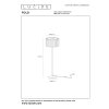 FOLD Lampadaire Luminaires Lucide Noir, 1 lumière