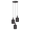 LAMBRES Suspension Luminaires Lucide Noir, 3 lumières