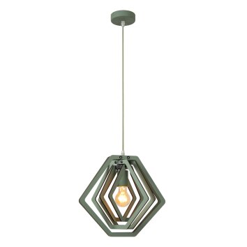 MAURO Suspension Luminaires Lucide Vert, 1 lumière